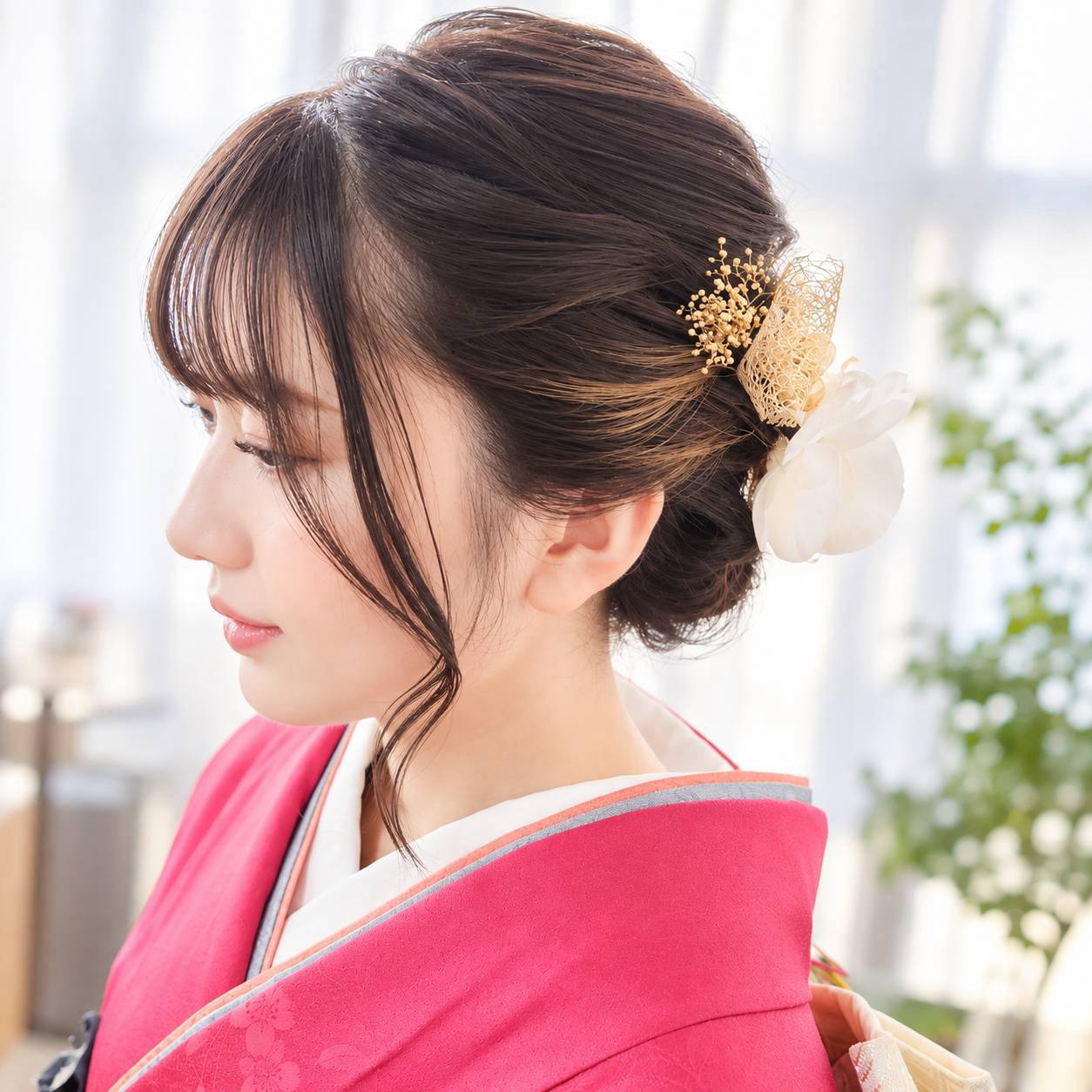 和装に合わせたヘアアレンジ